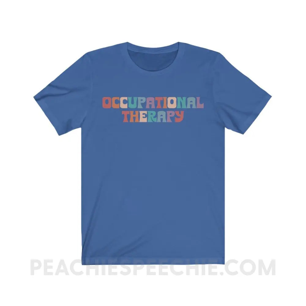 Colorful Occupational Therapy Premium Soft Tee - True Royal / S T - Shirt peachiespeechie.com