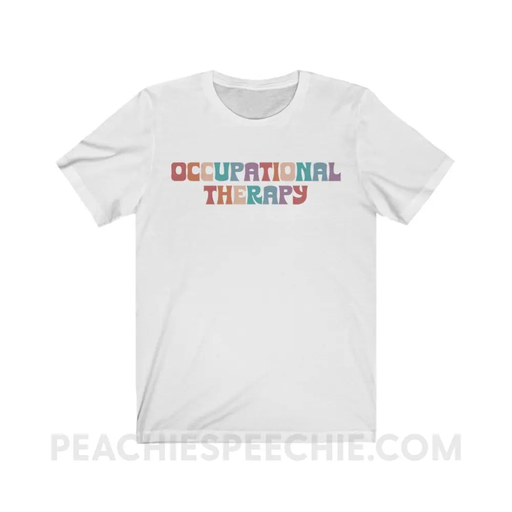 Colorful Occupational Therapy Premium Soft Tee - White / S T - Shirt peachiespeechie.com
