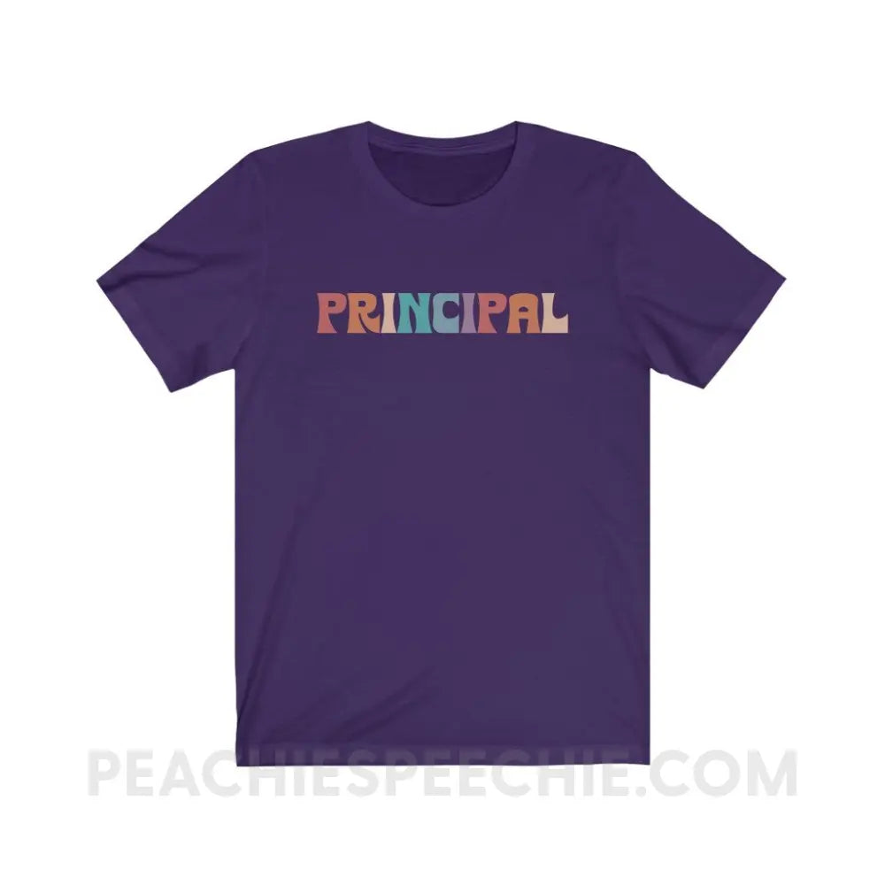 Colorful Principal Premium Soft Tee - Team Purple / S - T-Shirt peachiespeechie.com