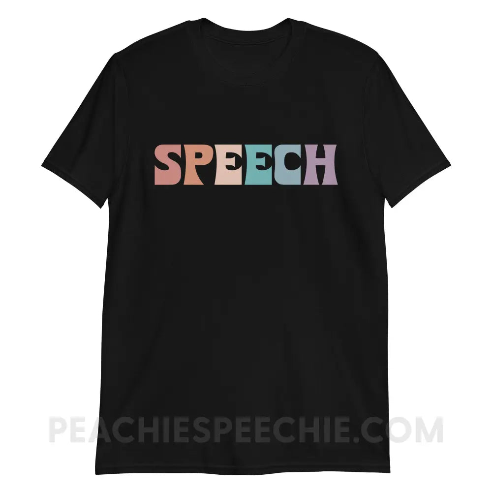 Colorful Speech Classic Tee - Black / S T - Shirt peachiespeechie.com