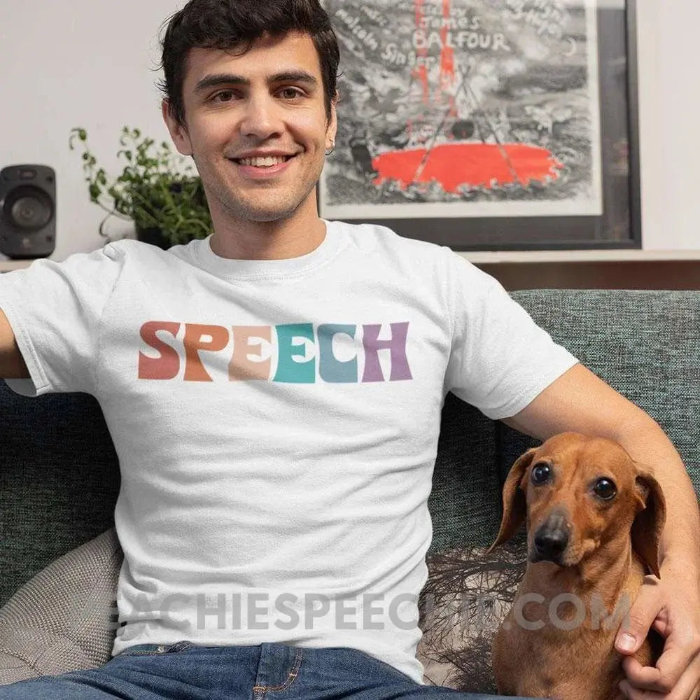 Colorful Speech Classic Tee - White / S - T-Shirt peachiespeechie.com