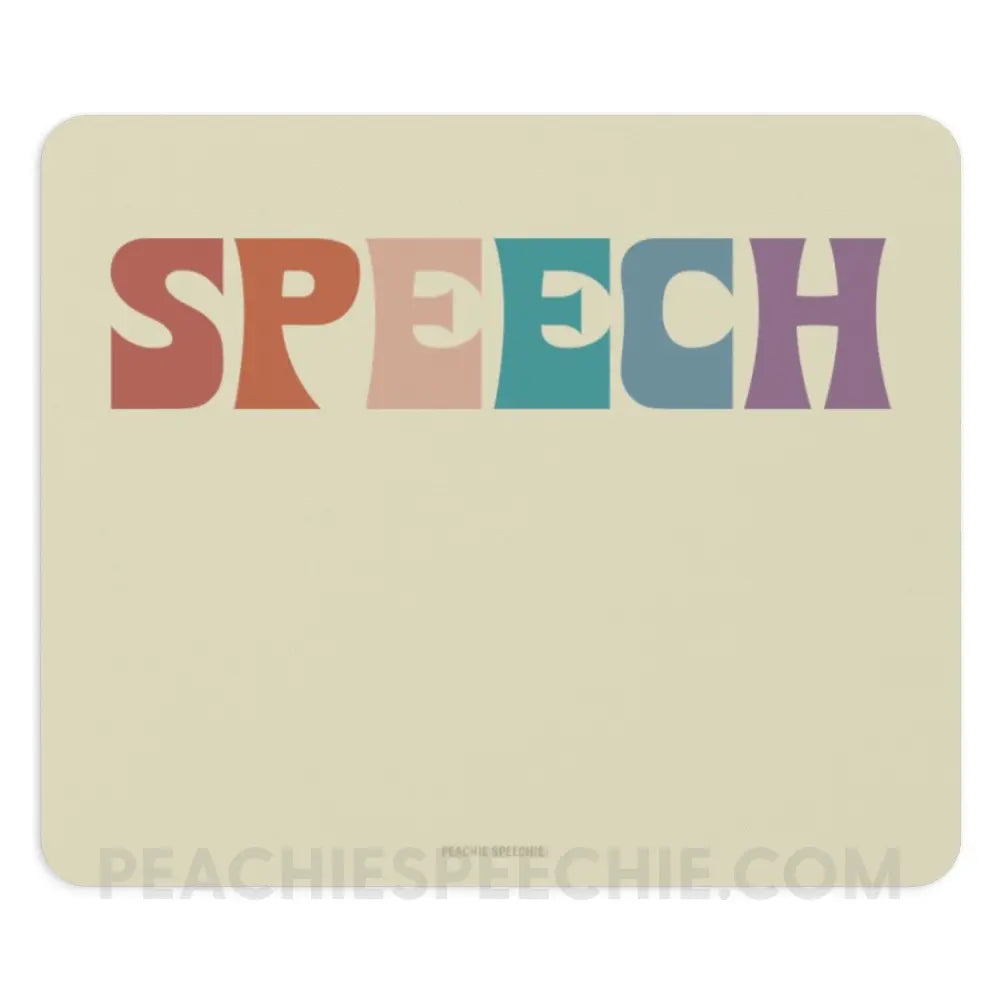Colorful Speech Mouse Pad - Home Decor peachiespeechie.com