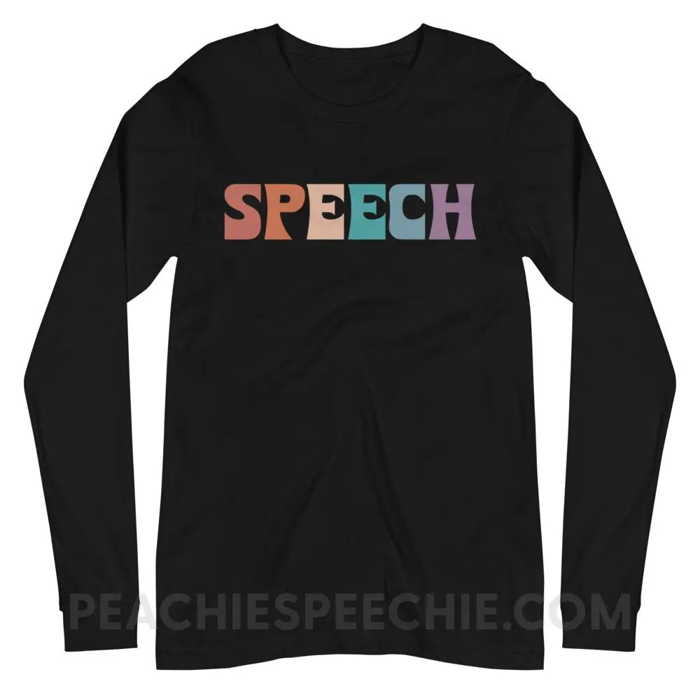 Colorful Speech Premium Long Sleeve - Black / XS - peachiespeechie.com