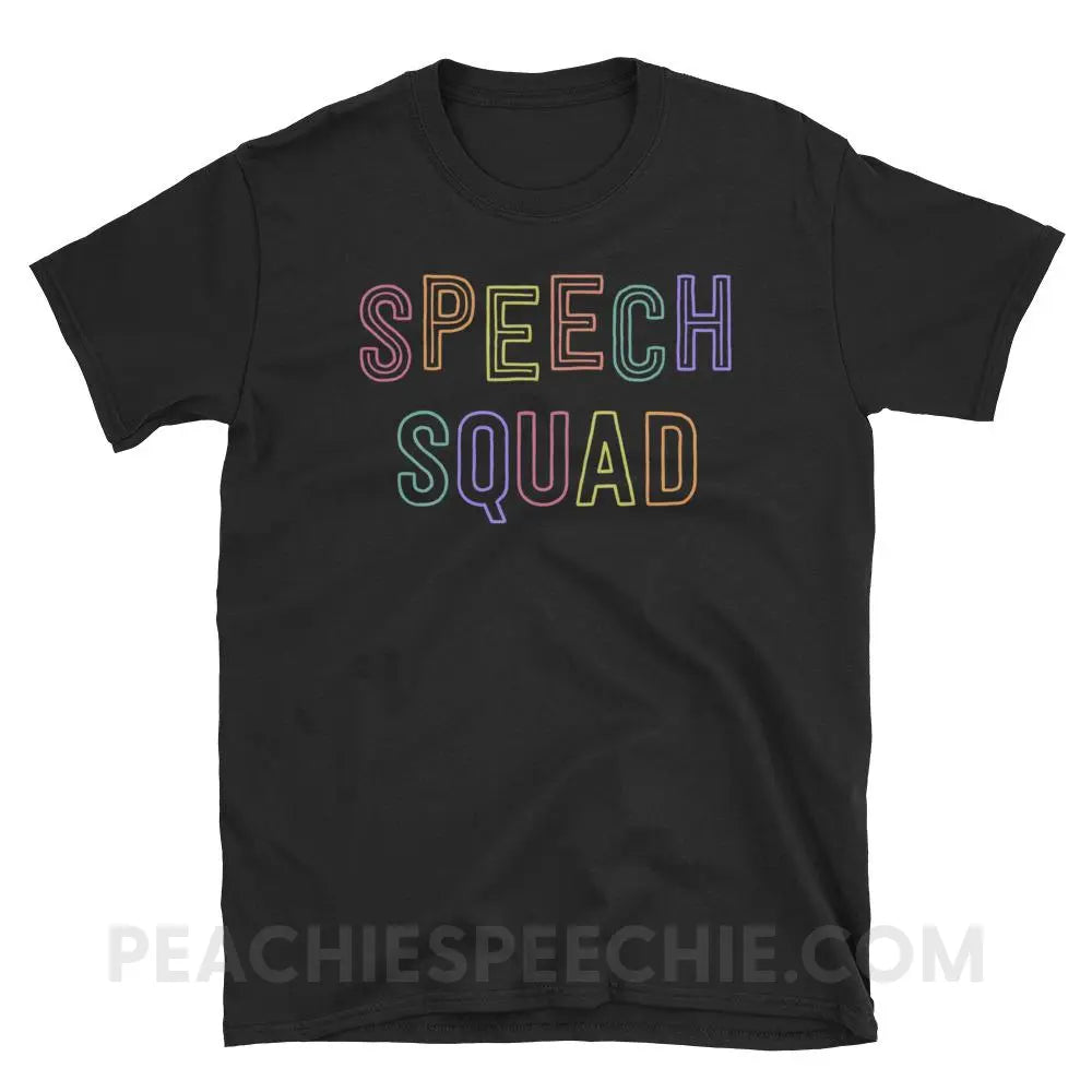 Colorful Speech Squad Classic Tee - Black / S - T-Shirts & Tops peachiespeechie.com