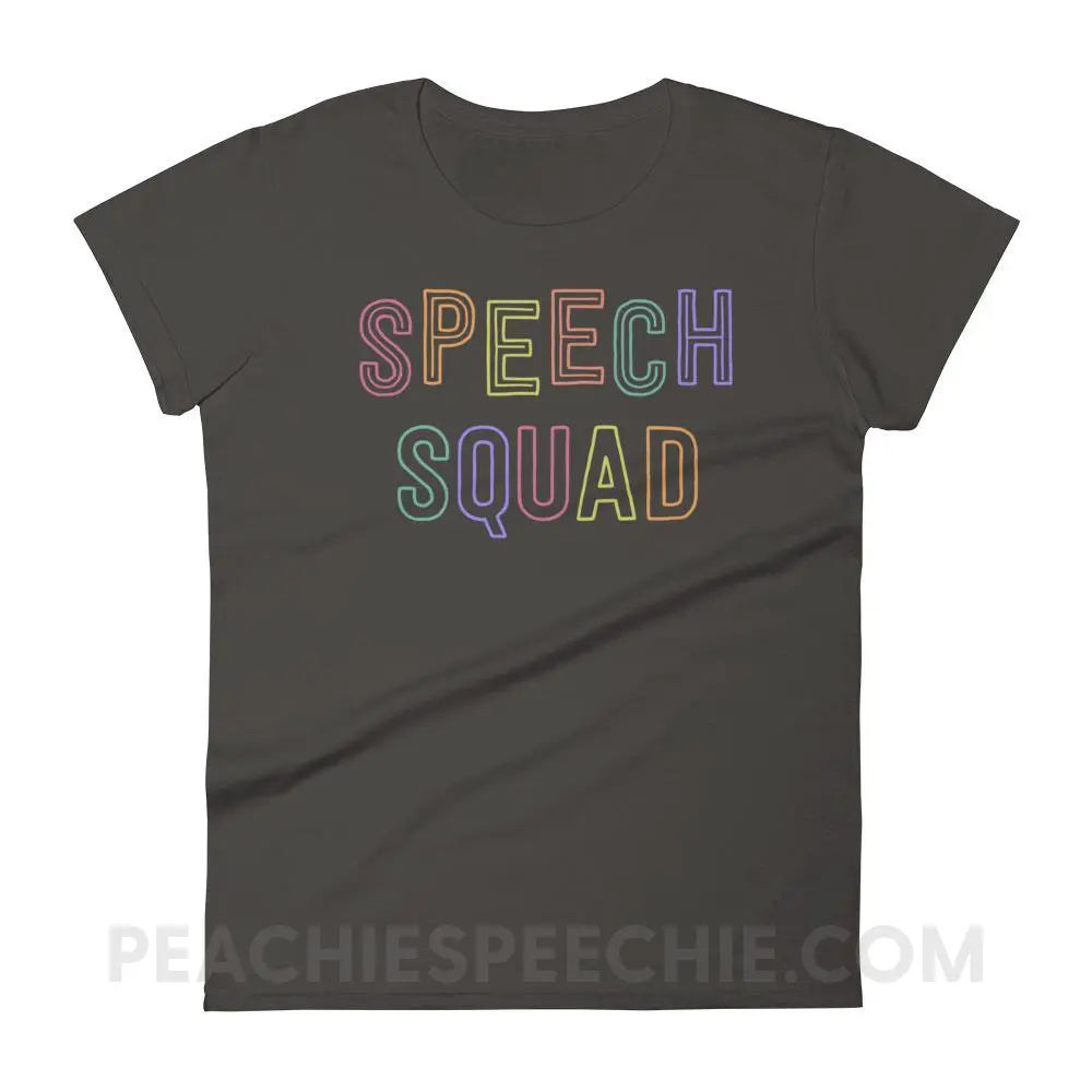 Colorful Speech Squad Women’s Trendy Tee - T-Shirts & Tops peachiespeechie.com