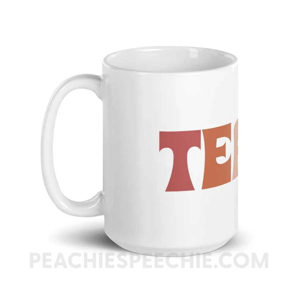 Colorful Teach Coffee Mug - Mugs peachiespeechie.com