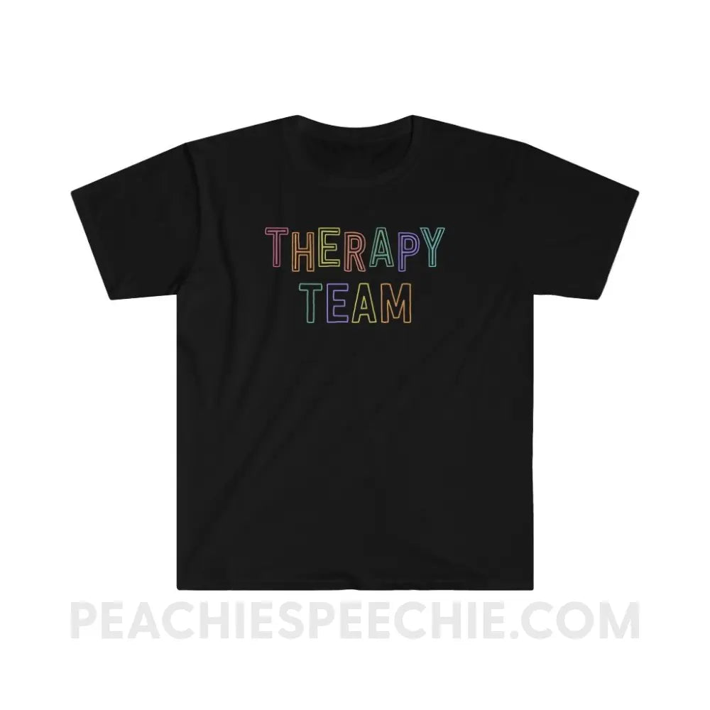 Colorful Therapy Team Classic Tee - Black / S - T-Shirt peachiespeechie.com