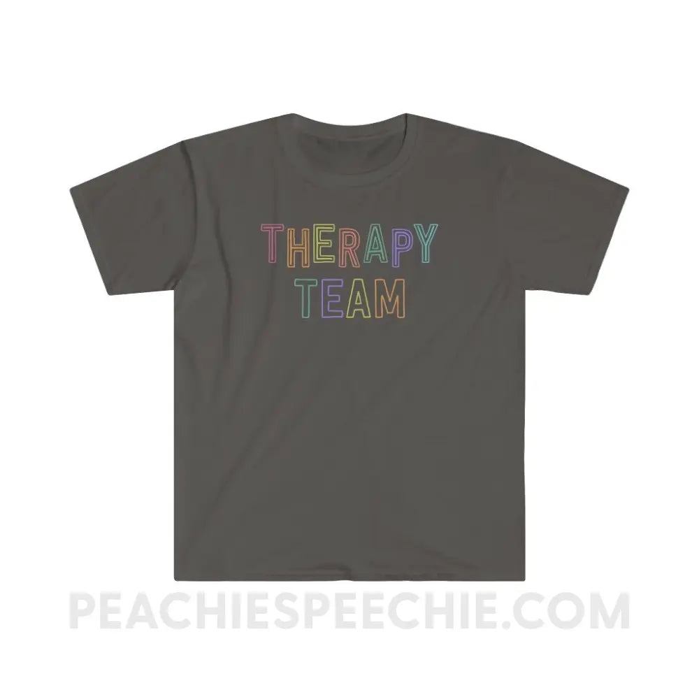 Colorful Therapy Team Classic Tee - Charcoal / S - T-Shirt peachiespeechie.com