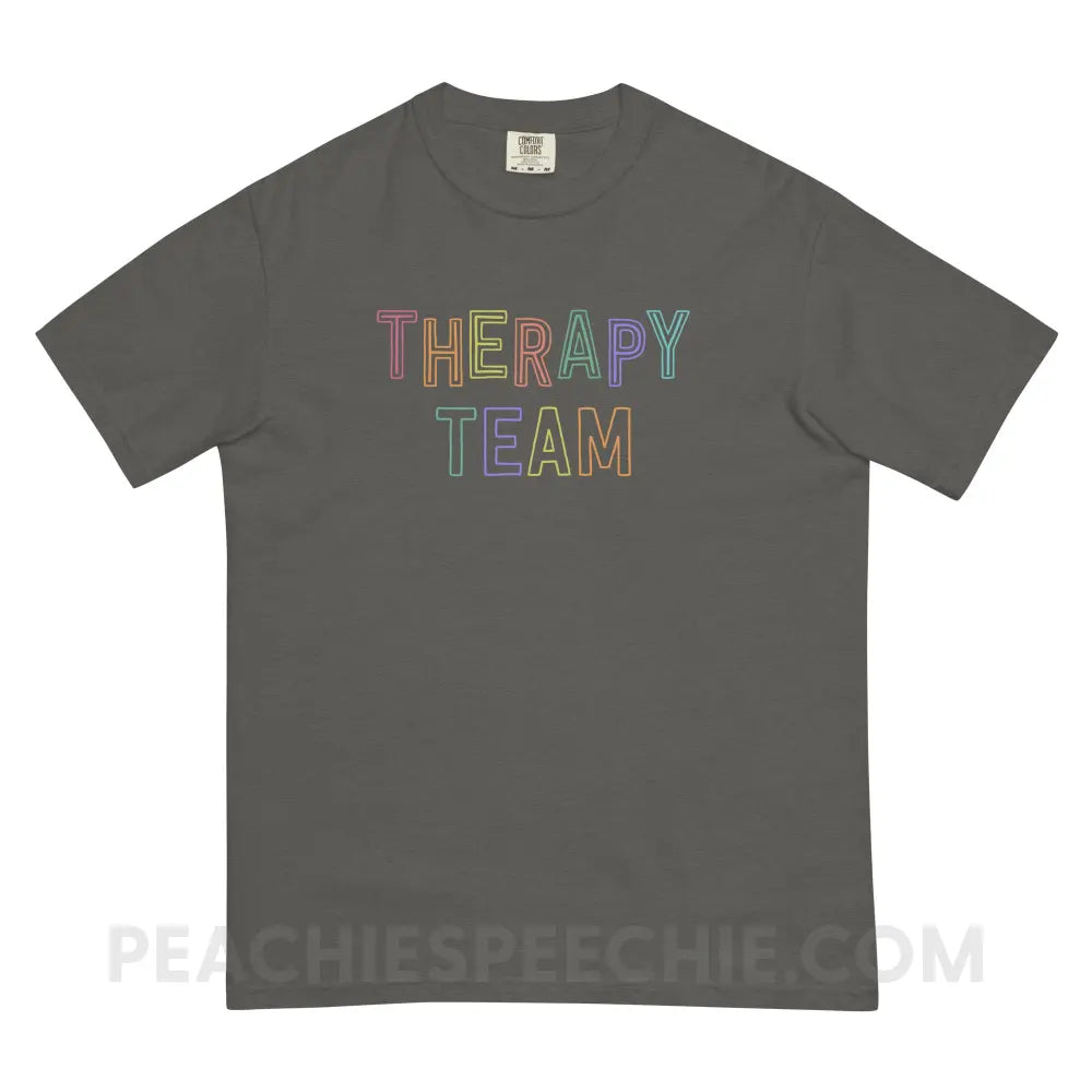 Colorful Therapy Team Comfort Colors Tee - Pepper / S - T-Shirt peachiespeechie.com