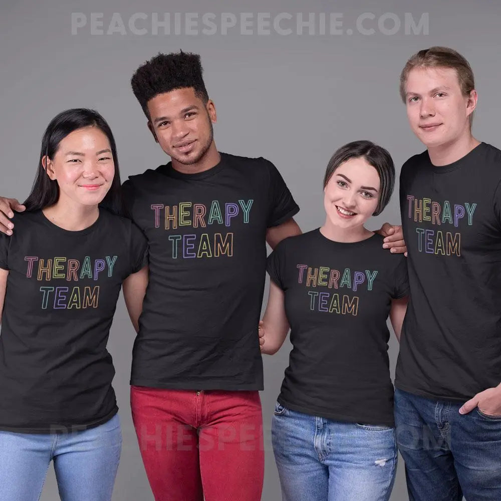 Colorful Therapy Team Comfort Colors Tee - T-Shirt peachiespeechie.com