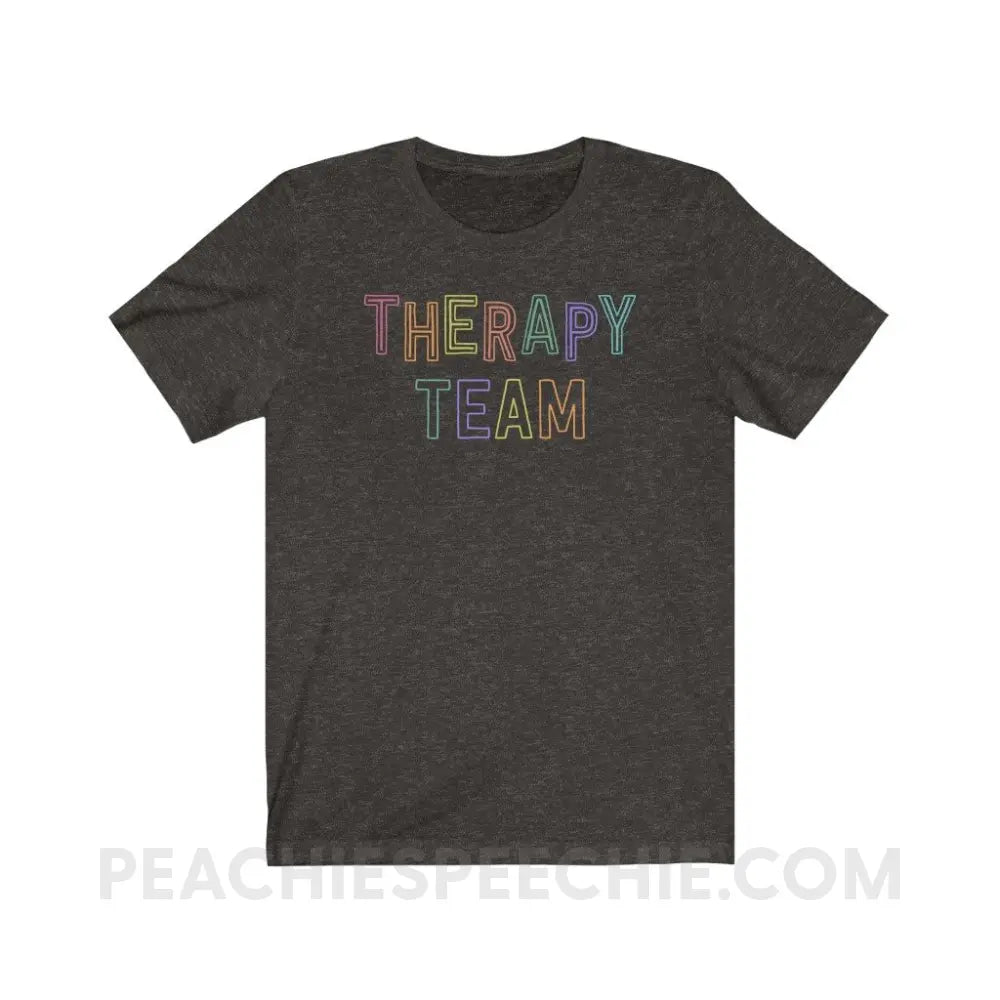 Colorful Therapy Team Premium Soft Tee - Black Heather / XS - T-Shirt peachiespeechie.com