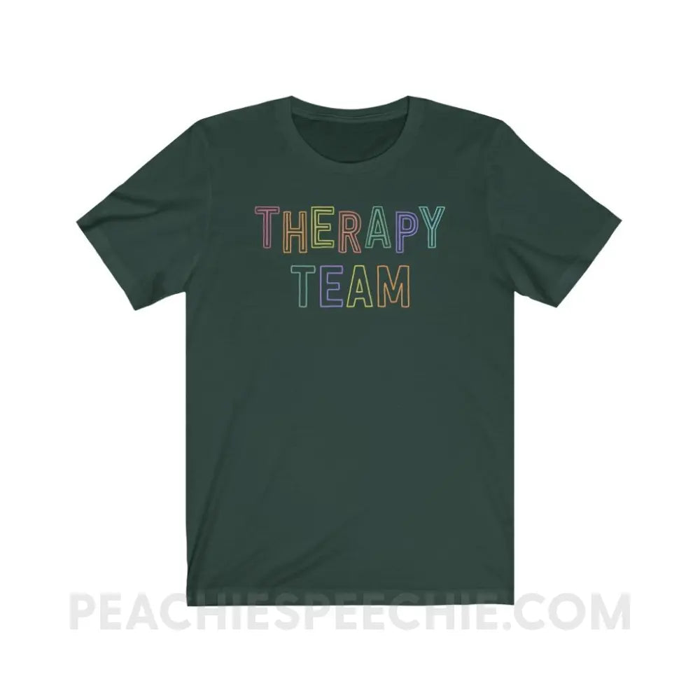 Colorful Therapy Team Premium Soft Tee - Forest / XS - T-Shirt peachiespeechie.com