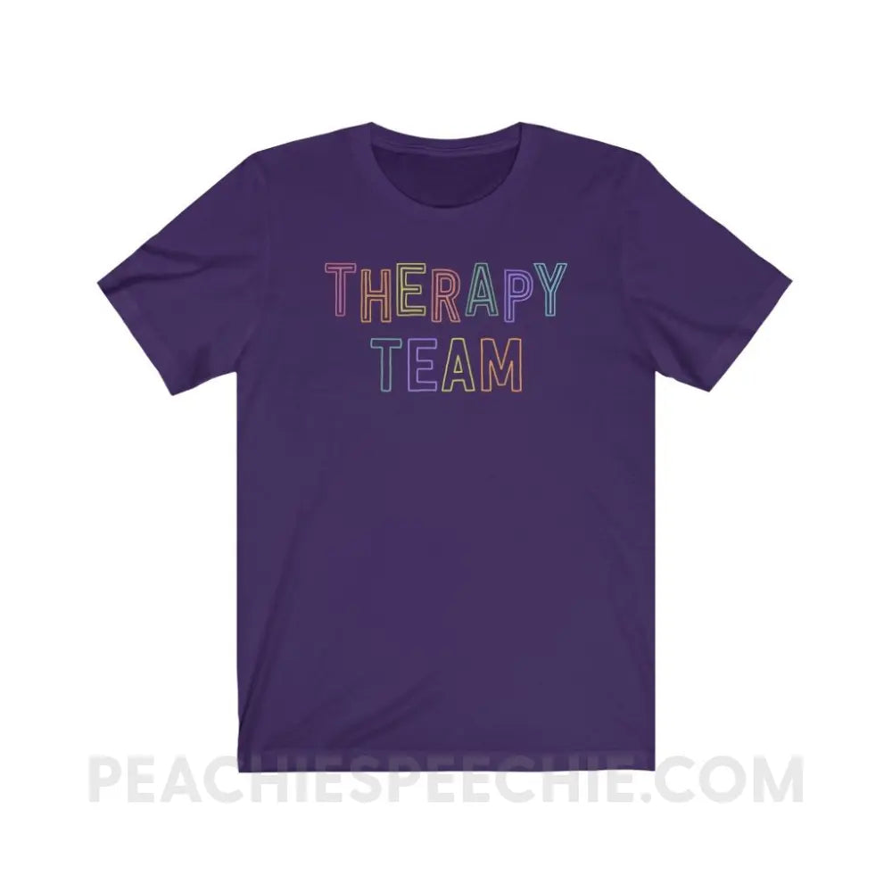 Colorful Therapy Team Premium Soft Tee - Purple / XS - T-Shirt peachiespeechie.com
