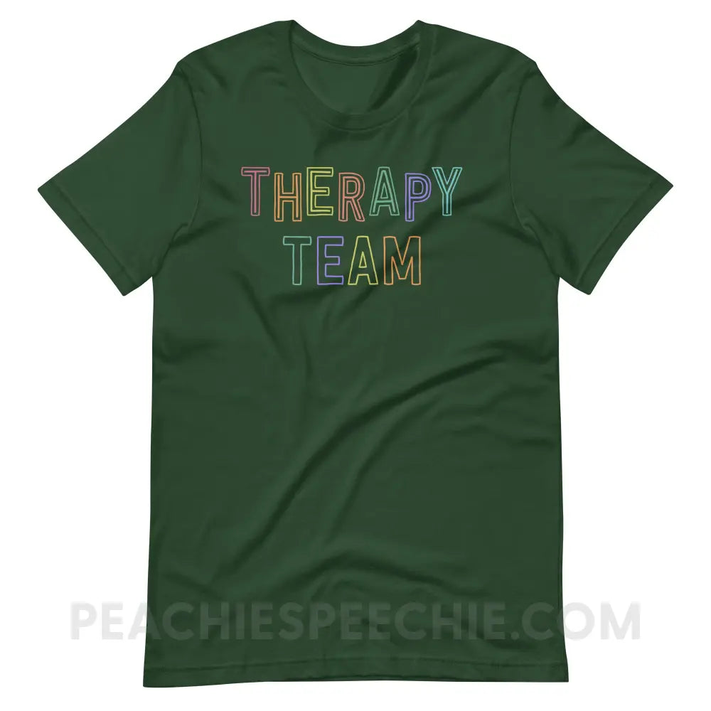 Colorful Therapy Team Premium Soft Tee - Forest / S - T-Shirt peachiespeechie.com