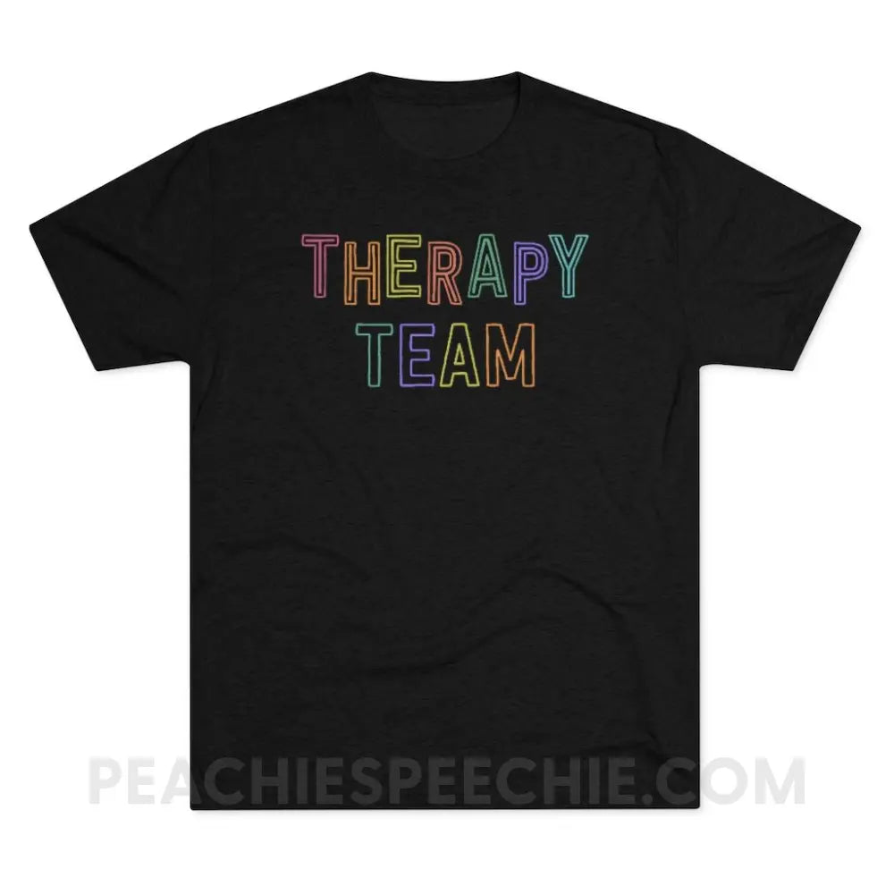 Colorful Therapy Team Vintage Tri-Blend - Black / S - T-Shirt peachiespeechie.com