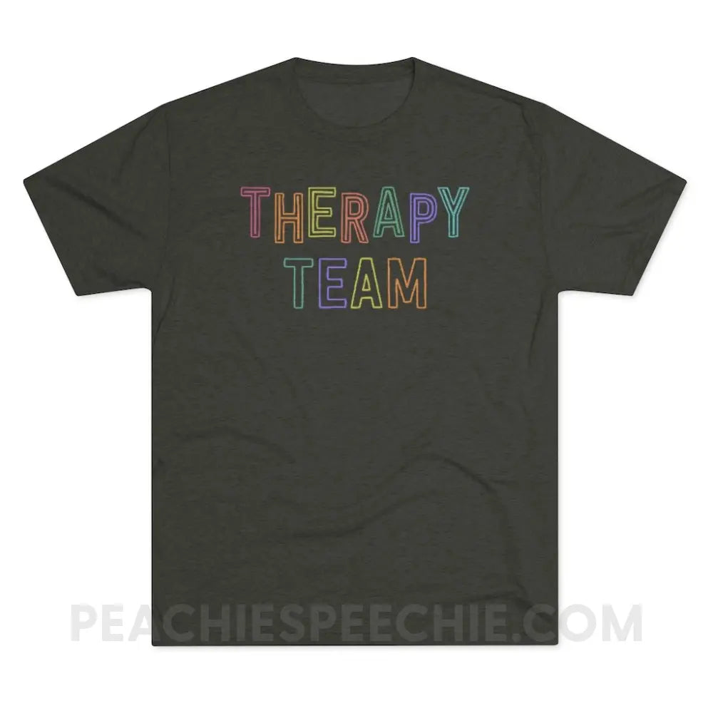 Colorful Therapy Team Vintage Tri-Blend - Macchiato / S - T-Shirt peachiespeechie.com