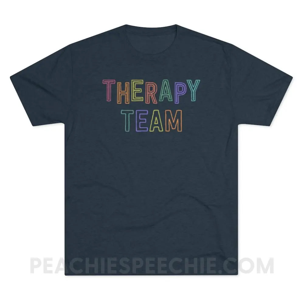 Colorful Therapy Team Vintage Tri-Blend - Navy / S - T-Shirt peachiespeechie.com