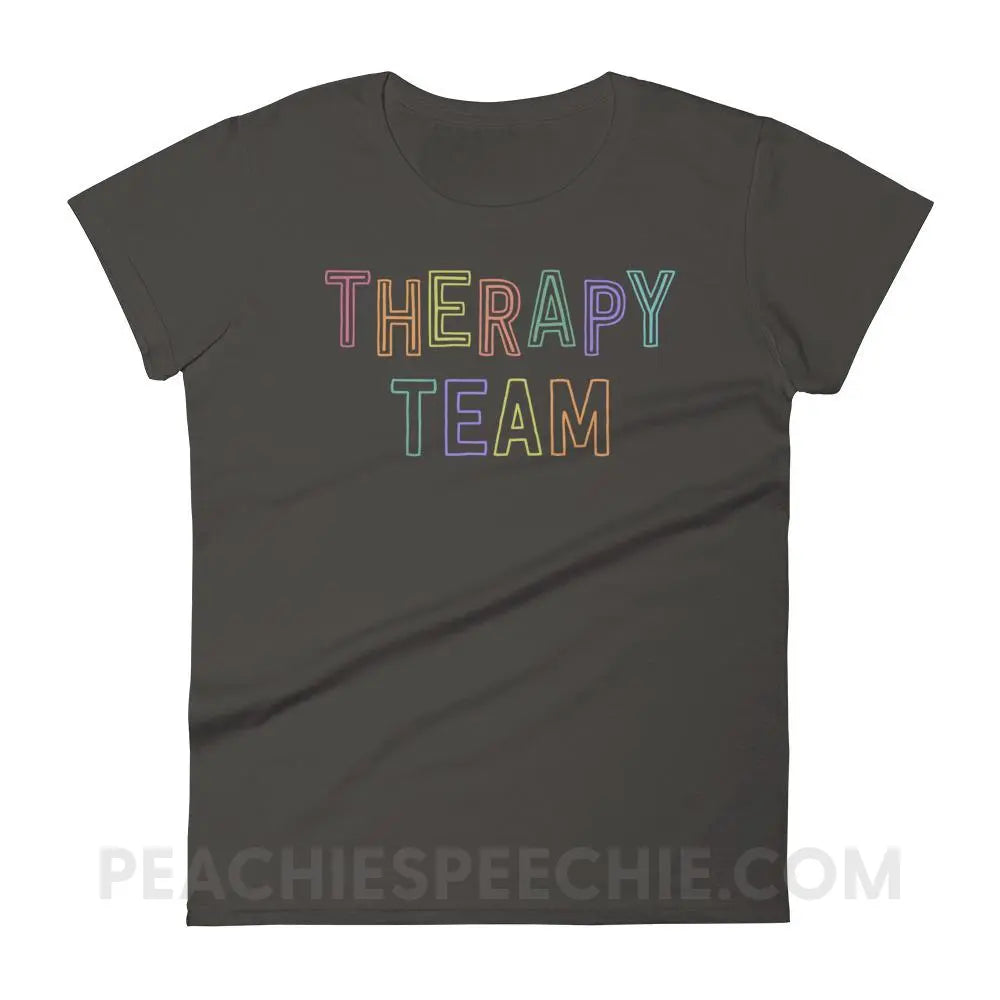 Colorful Therapy Team Women’s Trendy Tee - peachiespeechie.com