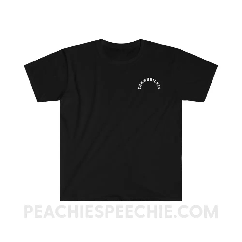 Communicate Arch Classic Tee - Black / S - T-Shirt peachiespeechie.com