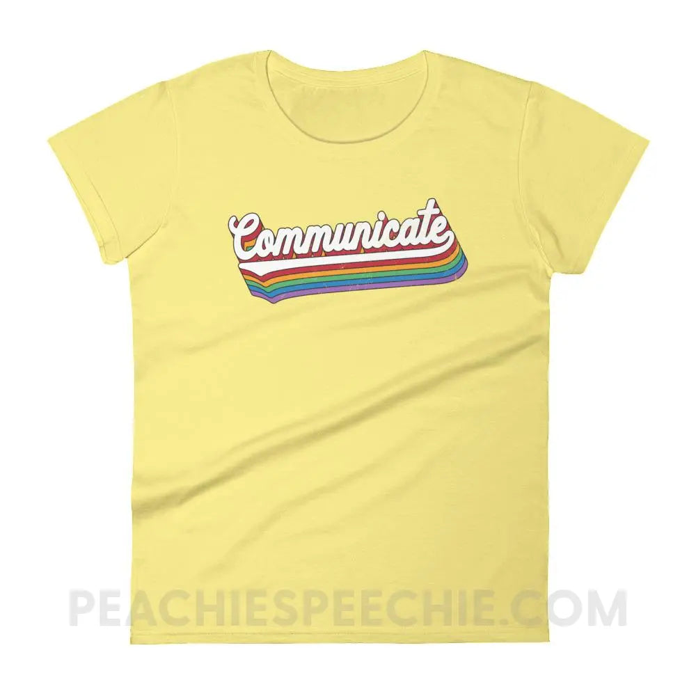Communicate Women’s Trendy Tee - T-Shirts & Tops peachiespeechie.com