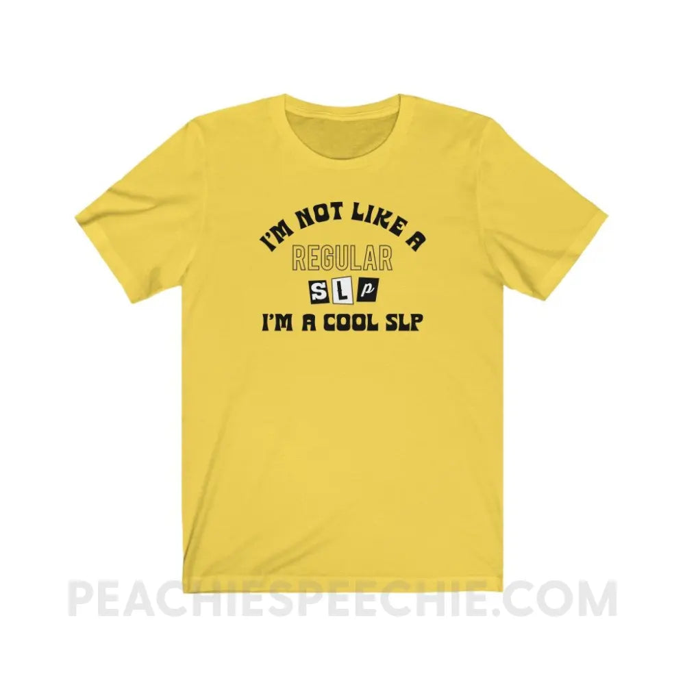 I’m A Cool SLP Premium Soft Tee - Yellow / S - T-Shirt peachiespeechie.com