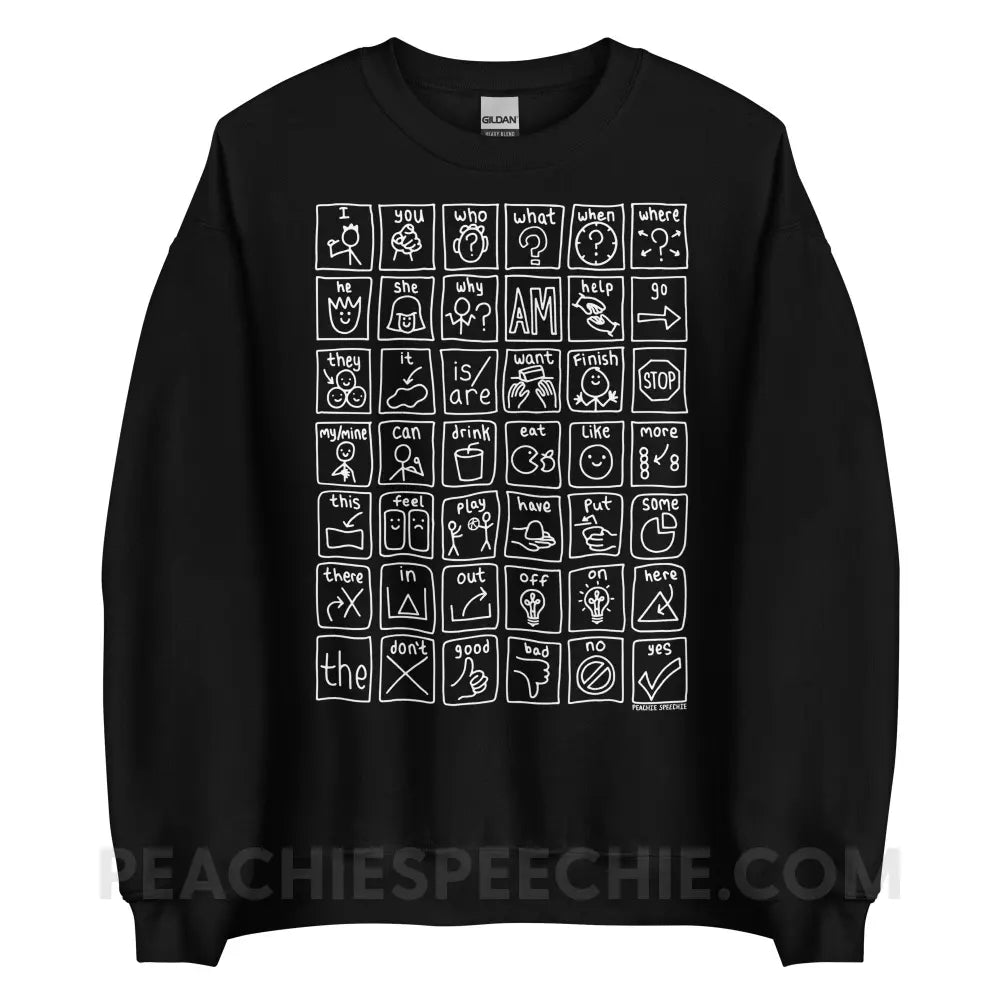 Core Board Classic Sweatshirt - Black / S - Hoodies & Sweatshirts peachiespeechie.com