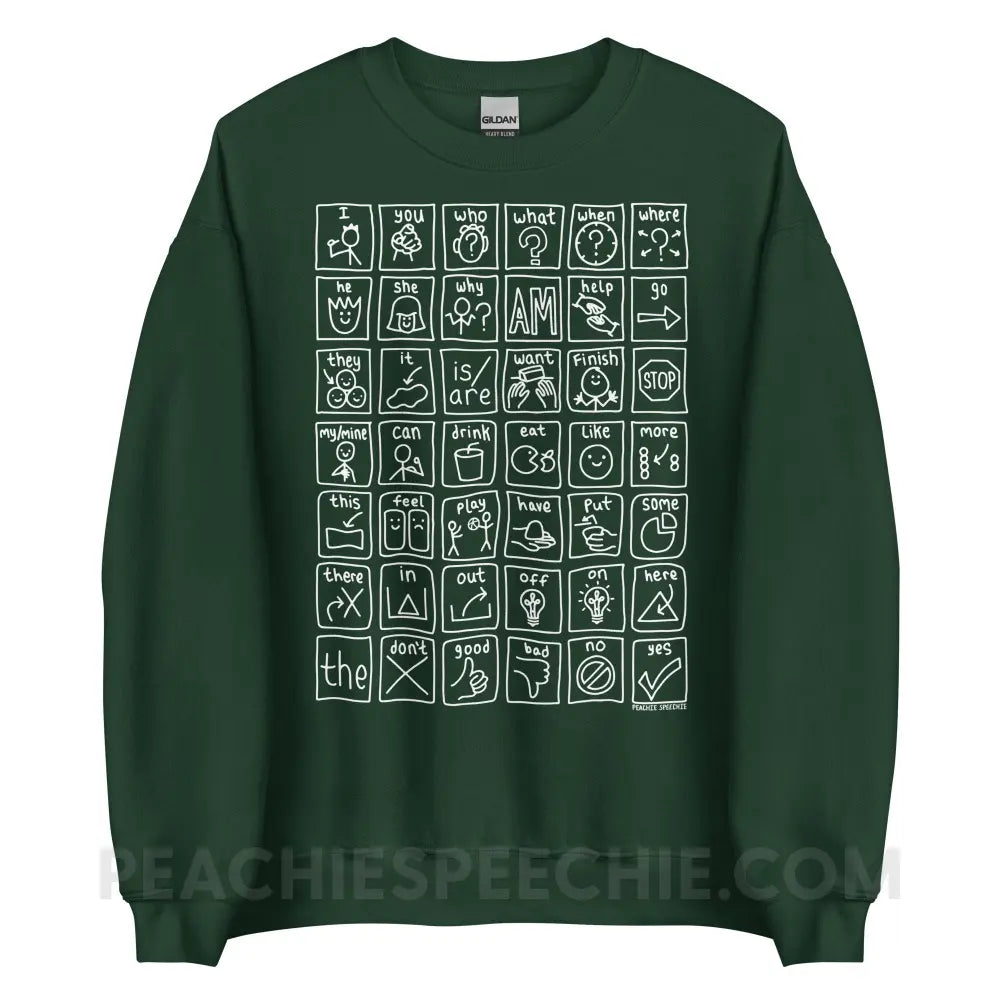 Core Board Classic Sweatshirt - Forest Green / S - Hoodies & Sweatshirts peachiespeechie.com