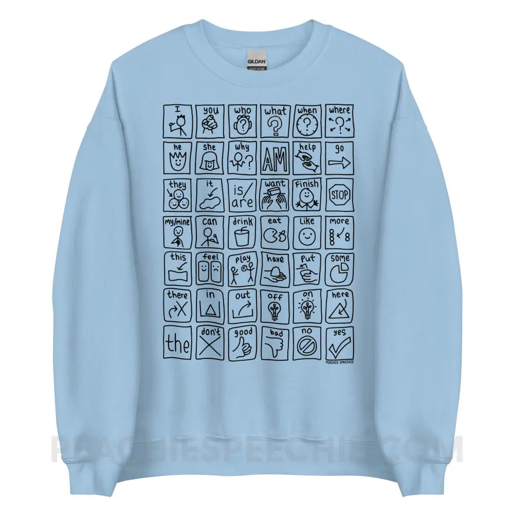 Core Board Classic Sweatshirt - Light Blue / S - Hoodies & Sweatshirts peachiespeechie.com