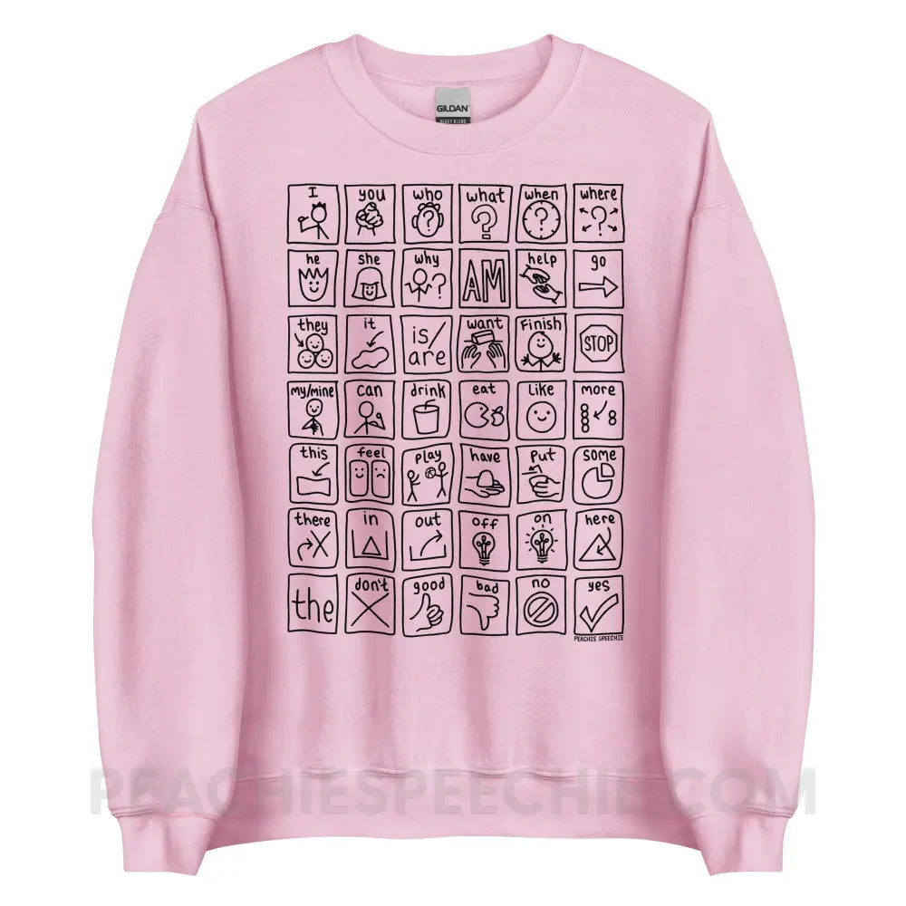 Core Board Classic Sweatshirt - Light Pink / S - Hoodies & Sweatshirts peachiespeechie.com