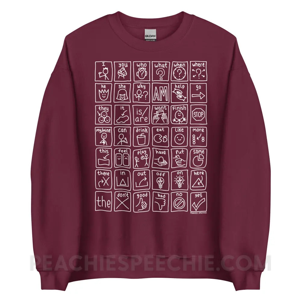 Core Board Classic Sweatshirt - Maroon / S - Hoodies & Sweatshirts peachiespeechie.com