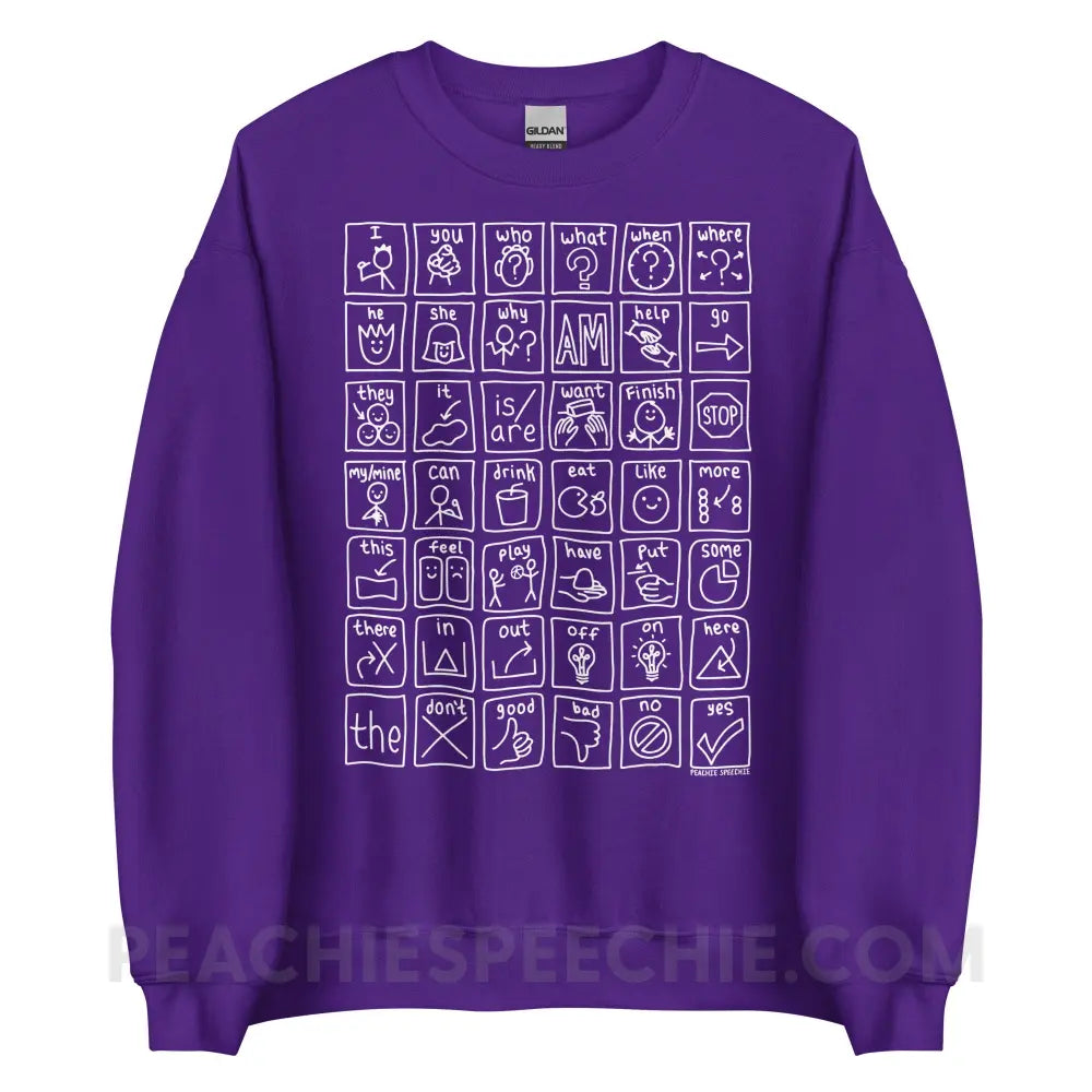 Core Board Classic Sweatshirt - Purple / S - Hoodies & Sweatshirts peachiespeechie.com