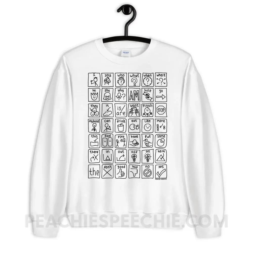 Core Board Classic Sweatshirt - White / S Hoodies & Sweatshirts peachiespeechie.com