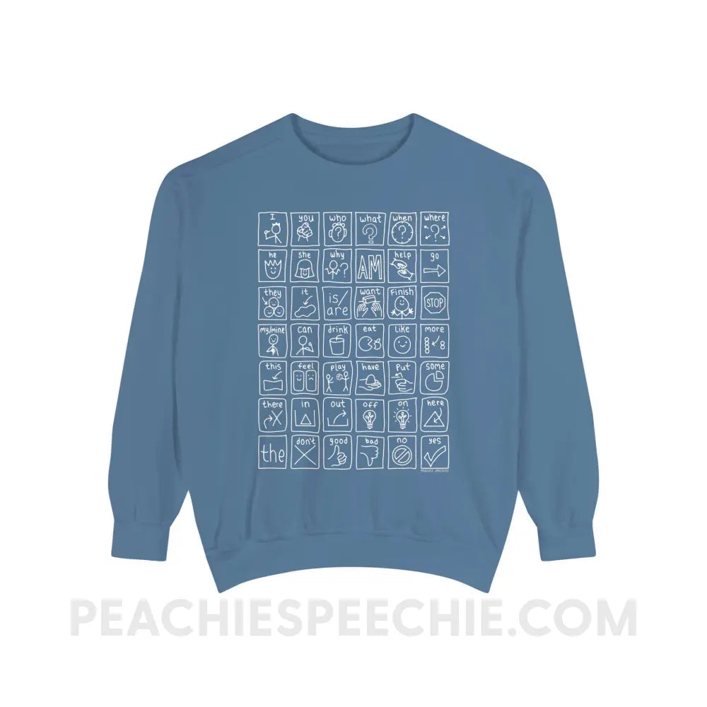 Core Board Comfort Colors Crewneck - Blue Jean / S - Sweatshirt peachiespeechie.com