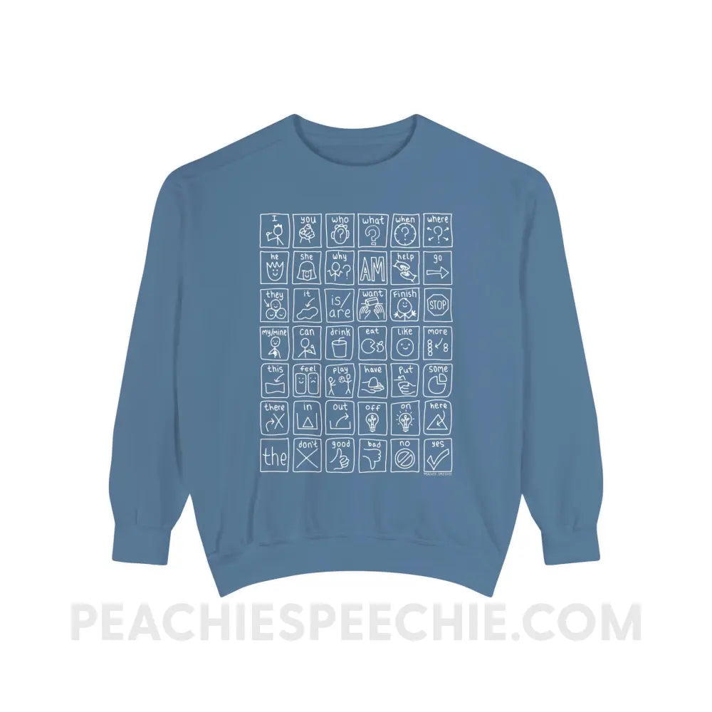 Core Board Comfort Colors Crewneck - Blue Jean / S - Sweatshirt peachiespeechie.com