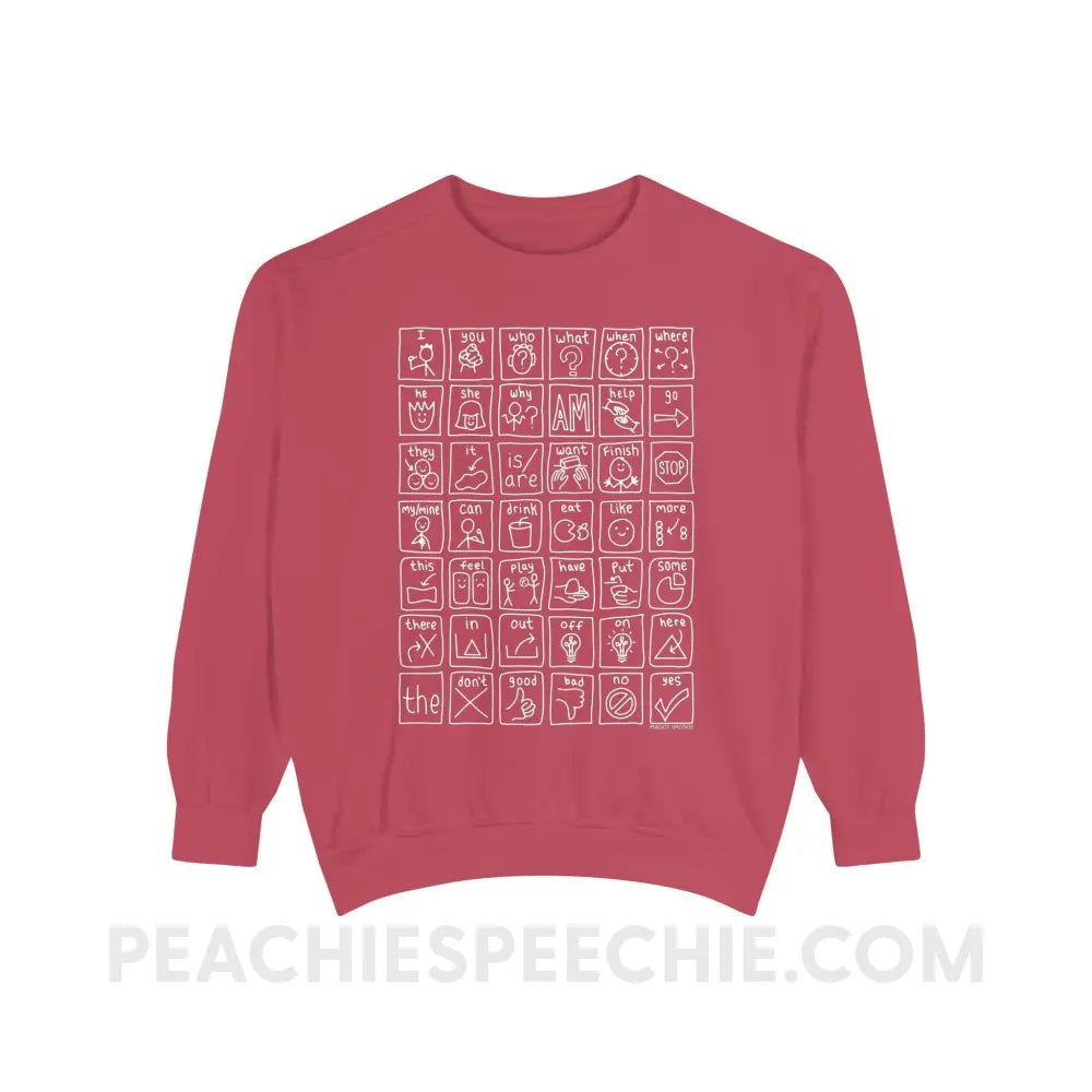 Comfort colors crimson sweatshirt shop