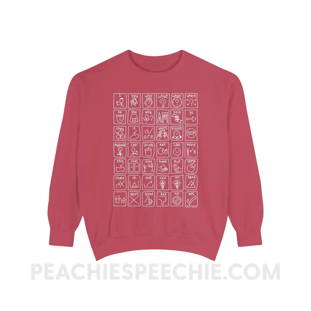 Core Board Comfort Colors Crewneck - Crimson / S - Sweatshirt peachiespeechie.com