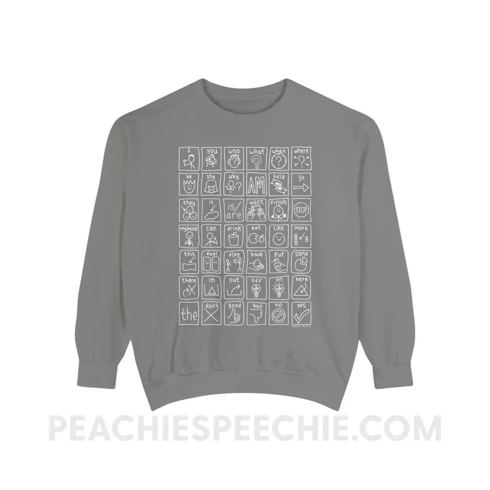 Core Board Comfort Colors Crewneck - Grey / S - Sweatshirt peachiespeechie.com