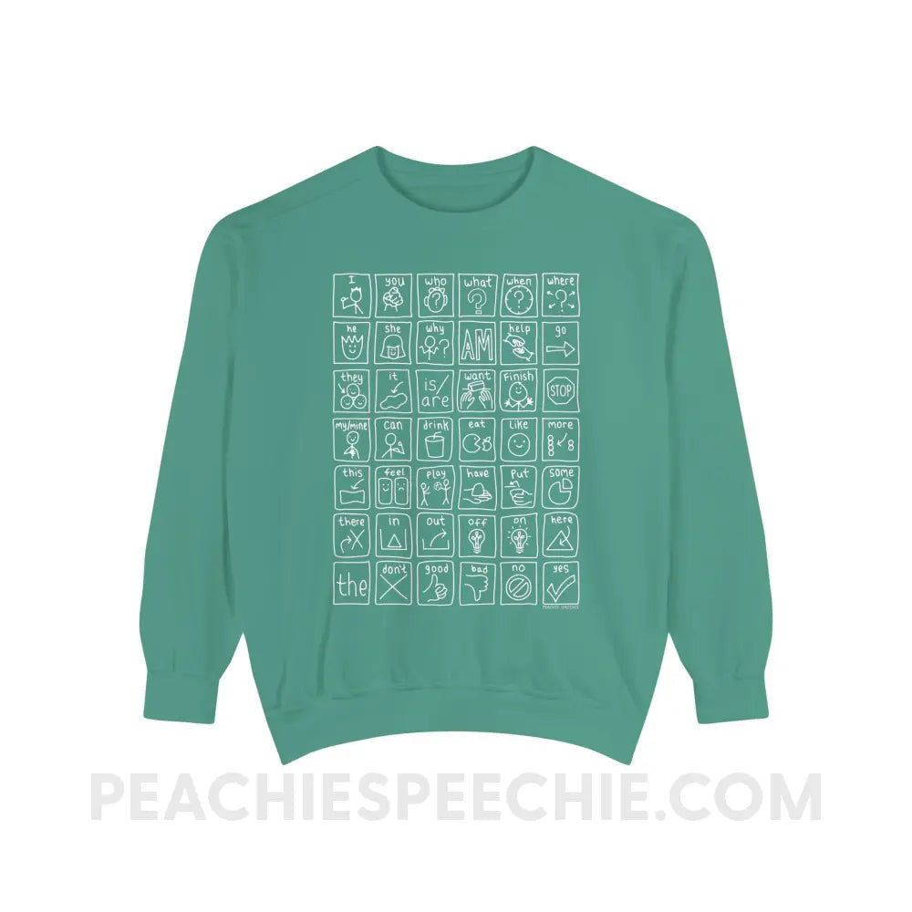 Core Board Comfort Colors Crewneck - Light Green / S - Sweatshirt peachiespeechie.com