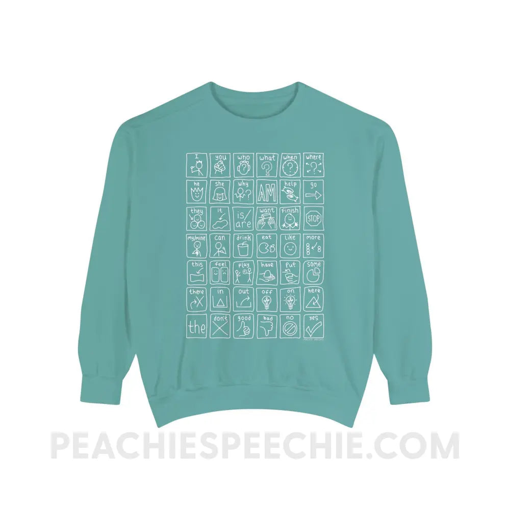 Core Board Comfort Colors Crewneck - Seafoam / S - Sweatshirt peachiespeechie.com