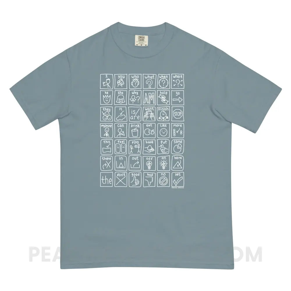 Core Board Comfort Colors Tee - Ice Blue / S - T-Shirt peachiespeechie.com