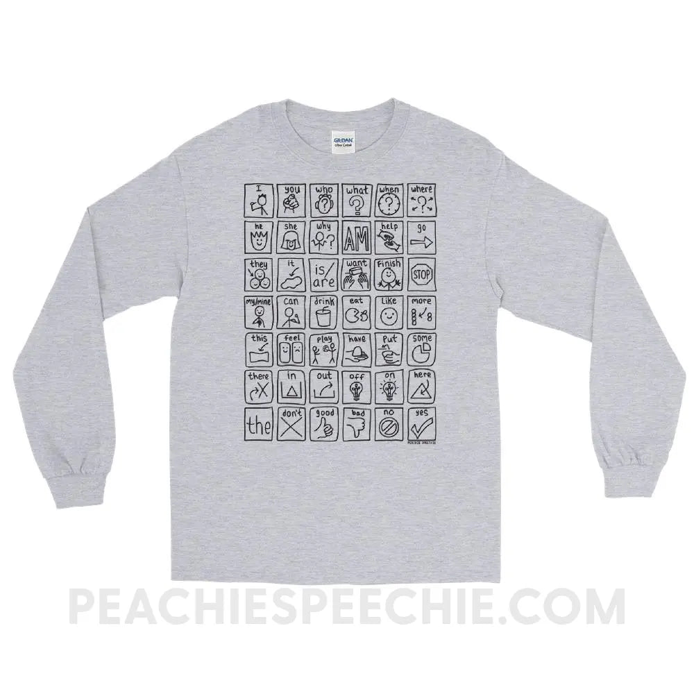 Core Board Long Sleeve Tee - Sport Grey / S - T - Shirts & Tops peachiespeechie.com