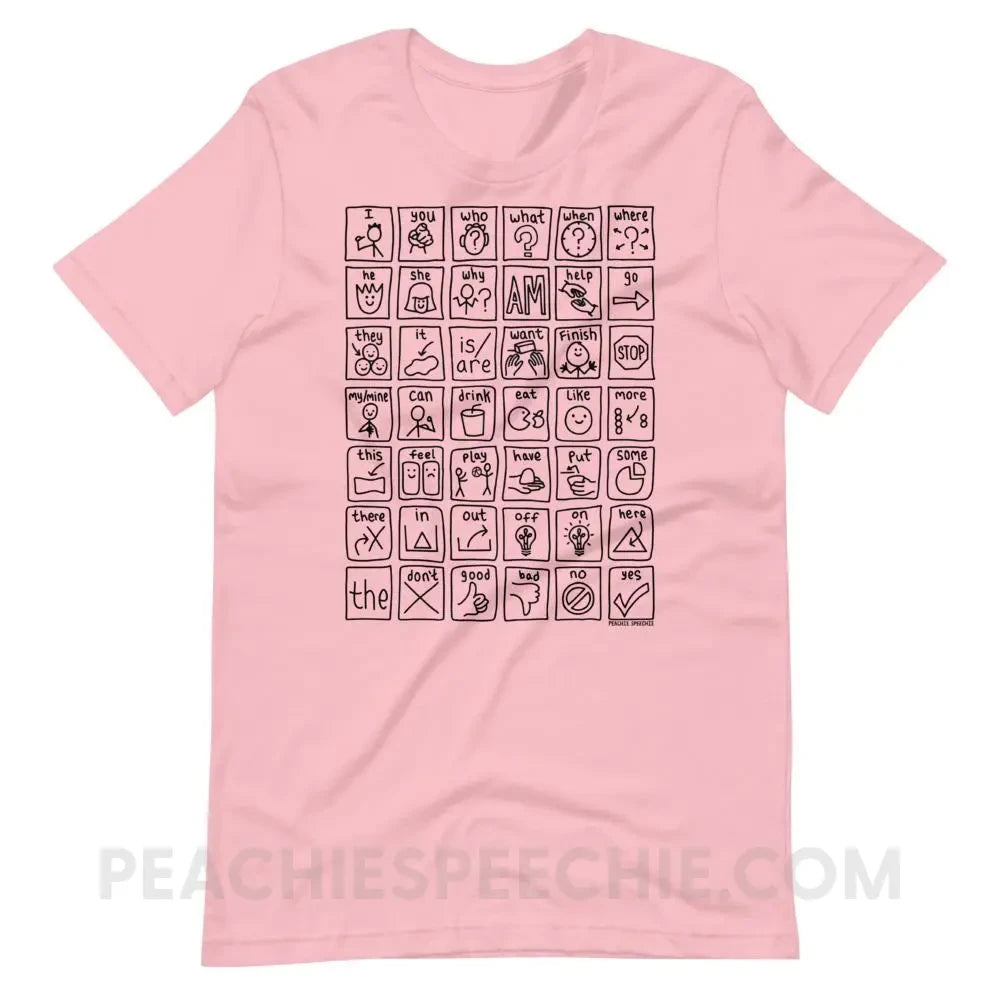 Core Board Premium Soft Tee - Pink / S - T-Shirts & Tops peachiespeechie.com