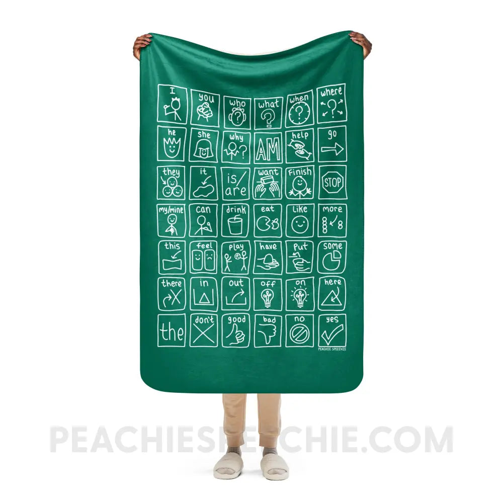 Core Board Sherpa Blanket - 37″×57″ - peachiespeechie.com