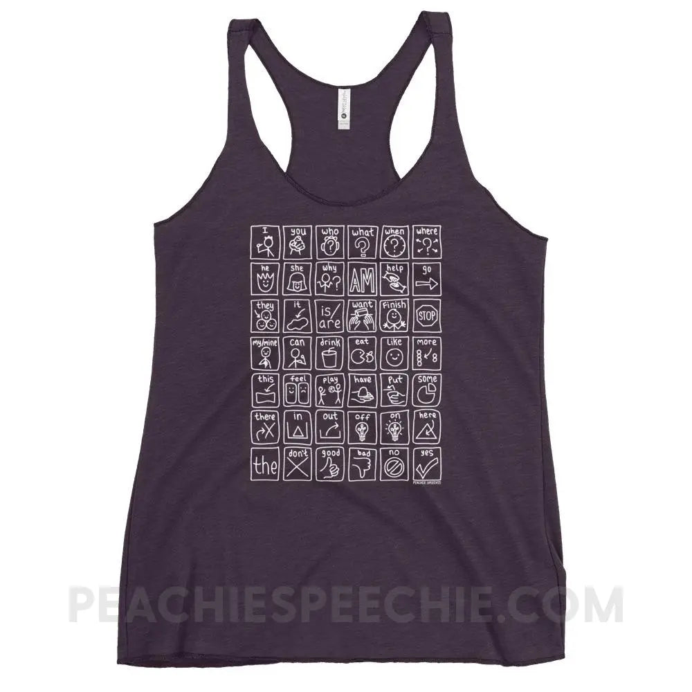 Core Board Tri-Blend Racerback - Vintage Purple / XS - Tank Tops peachiespeechie.com