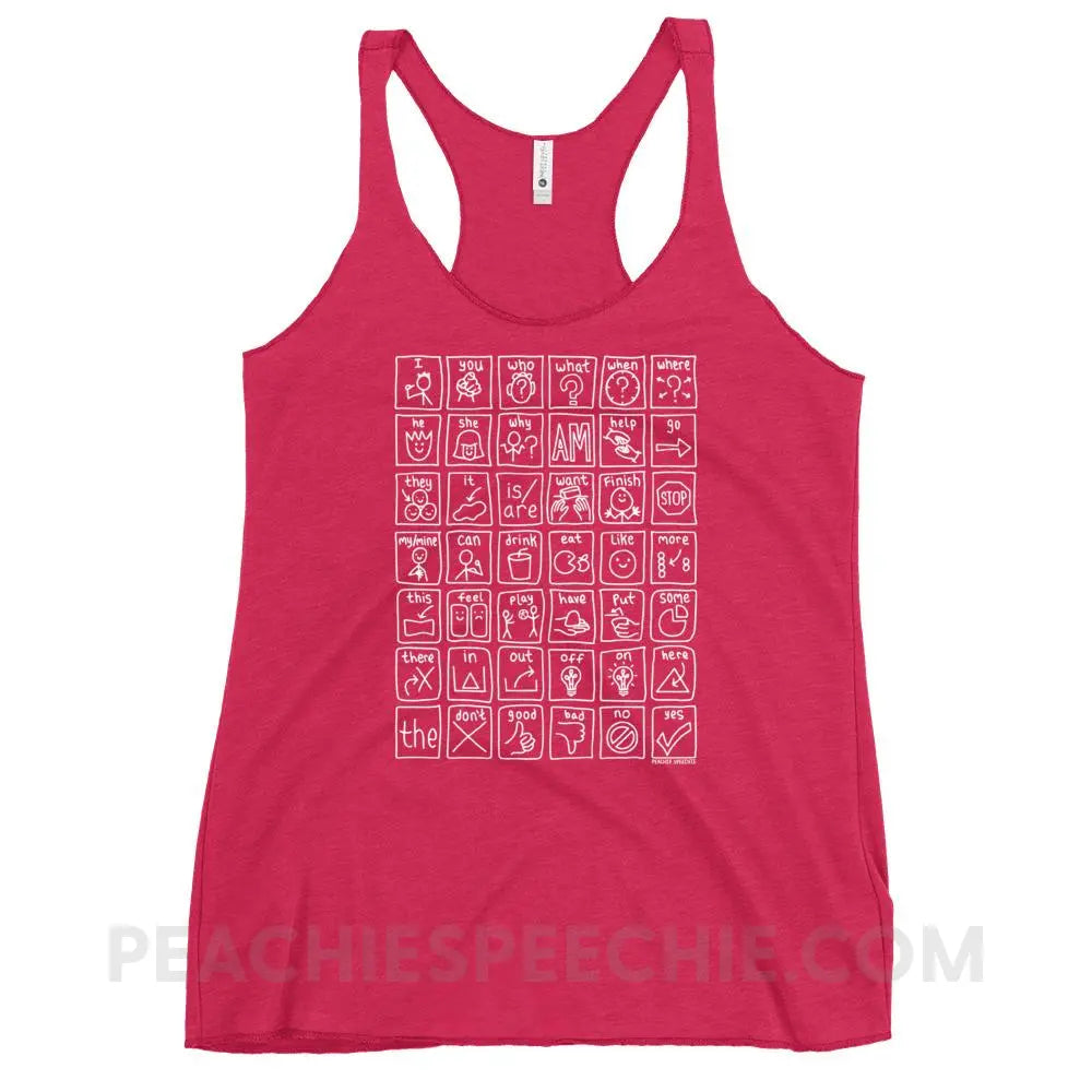 Core Board Tri-Blend Racerback - Vintage Shocking Pink / XS - Tank Tops peachiespeechie.com