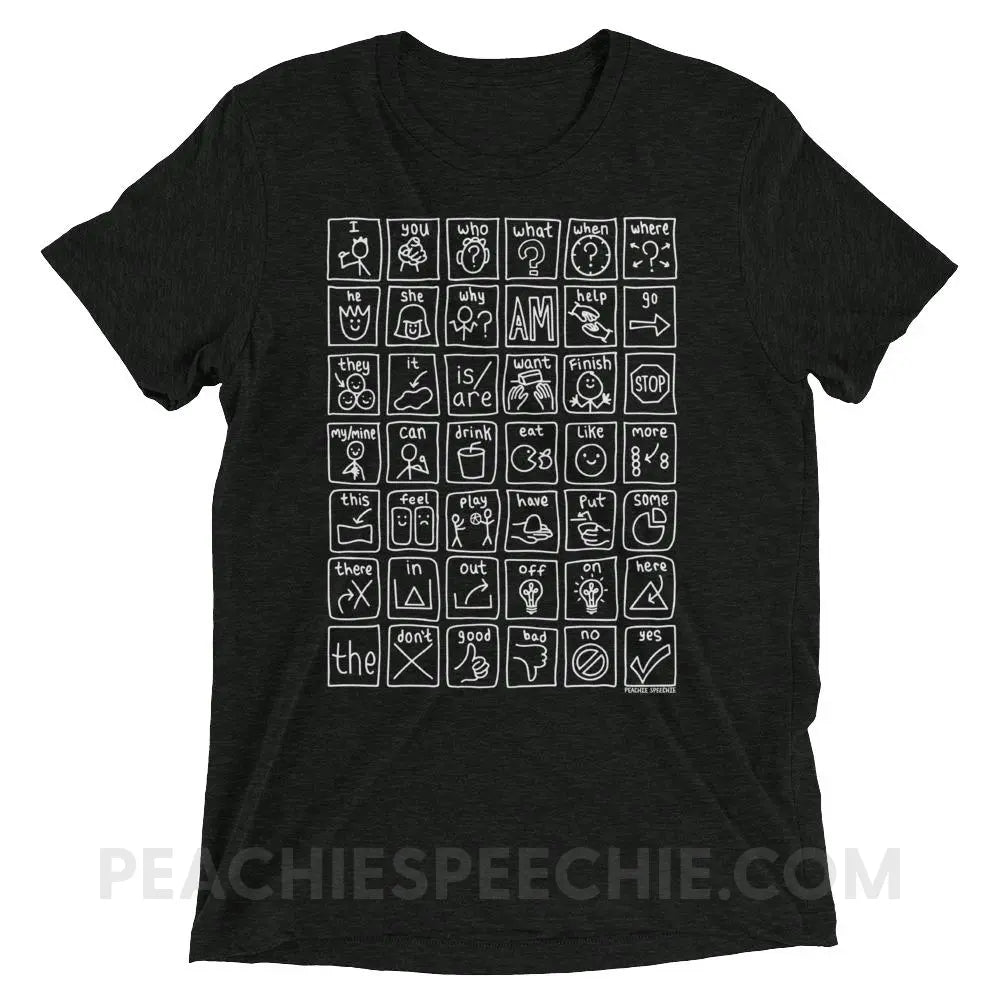 Core Board Tri-Blend Tee - Charcoal-Black Triblend / XS - T-Shirts & Tops peachiespeechie.com