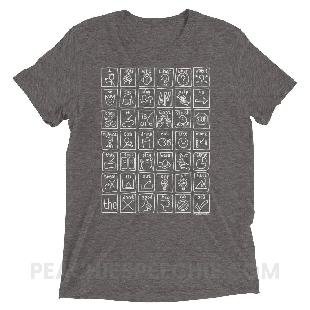 Core Board Tri-Blend Tee - Grey Triblend / XS - T-Shirts & Tops peachiespeechie.com