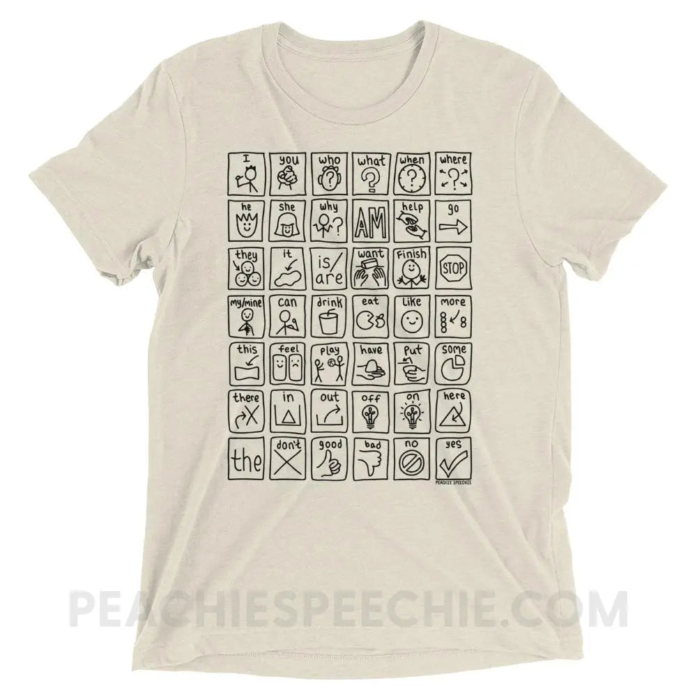 Core Board Tri-Blend Tee - Oatmeal Triblend / XS - T-Shirts & Tops peachiespeechie.com