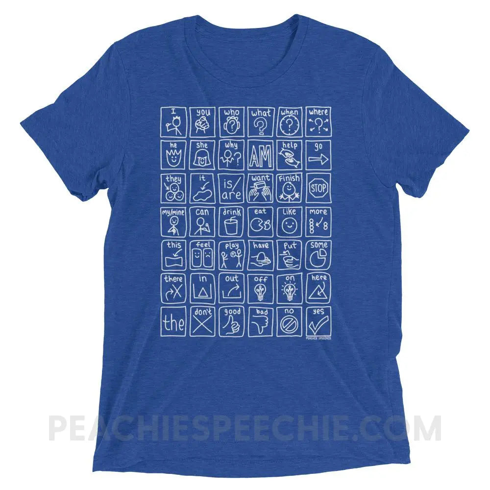 Core Board Tri-Blend Tee - True Royal Triblend / XS - T-Shirts & Tops peachiespeechie.com