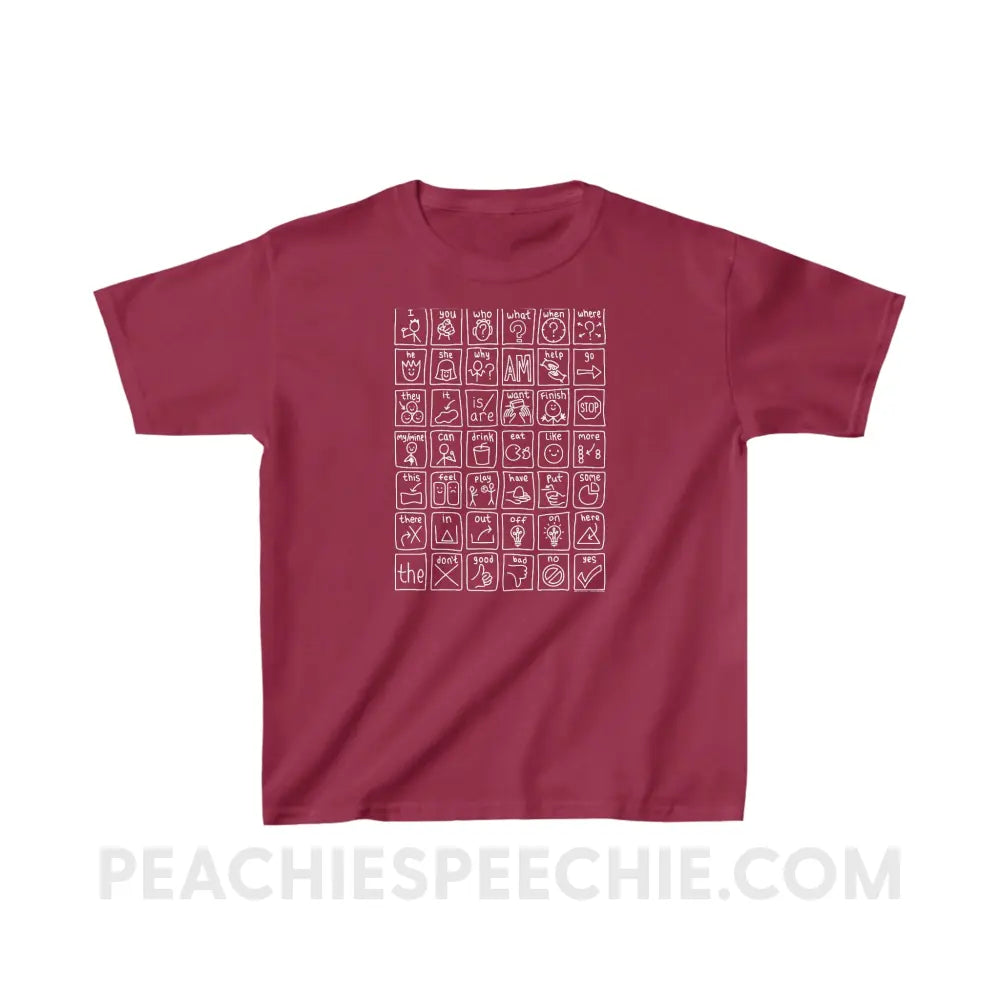 Core Board Youth Shirt - Cardinal Red / XS - Kids clothes peachiespeechie.com